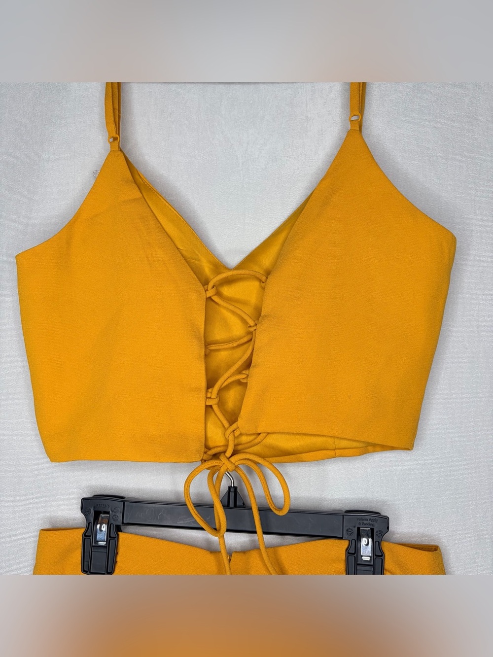 Lulu’s Out Tonight Mustard Yellow Two Piece Jumpsuit - Picture 8 of 10